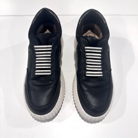 White Mountain Black and White Women's Platform Sneakers, Size 7 - Picture 2 of 7